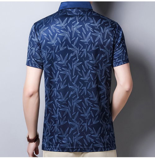 汤河店2020夏新款男士桑蚕丝Polo衫 中年男性的清爽之选